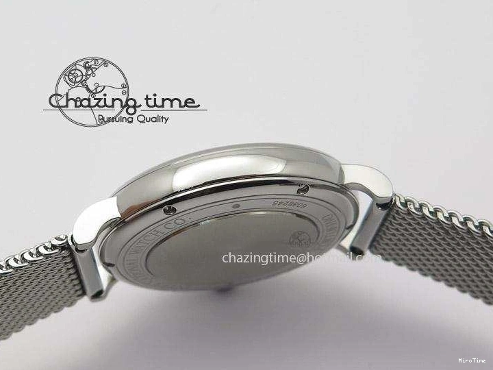 MIROTIME 1218 Portofino SCHAFFHAUSEN SS MKF 1:1 Best Edition Black Dial On Mesh Bracelet A Sporty 7342